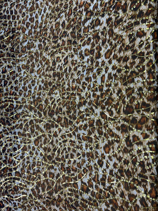 Leopard Glow Rye Embroidery