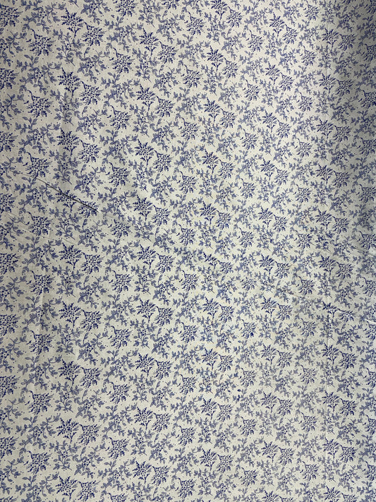 Blue Garden – Fine Floral Cotton Print