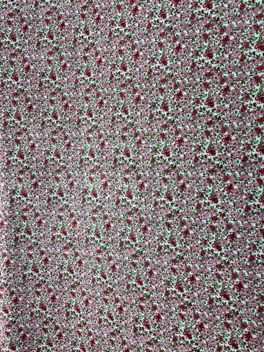 Blush Bloom – Tiny Rose Cotton Delight